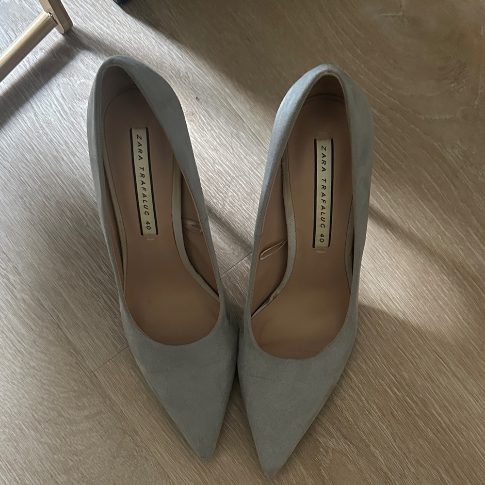 Zara Elegant Gray Heels